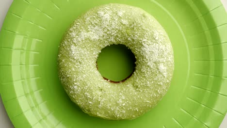 doughnut glazed close-up. seamless looping.