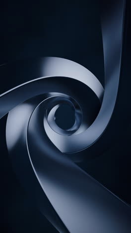 metallic curve geometry background, 3d rendering.