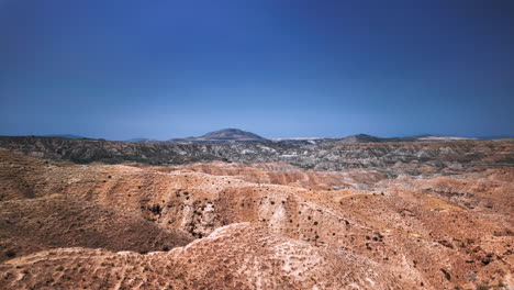 Panoramic view of the Gorafe desert in Andalusia, Spain