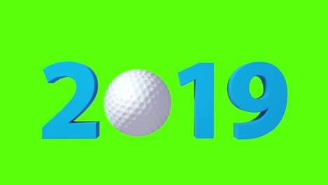 2019 골프 디자인 배경은 녹색 화면입니다.