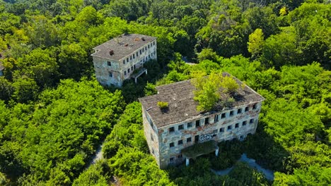 aerial 4k drone footage of the village of szentkirályszabadja in the veszprém - hungary