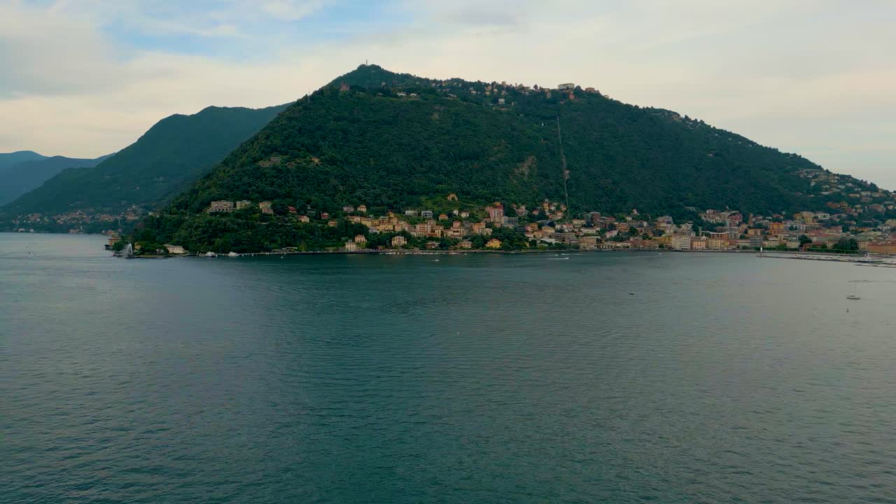 4K Aerial Drone Video of Mount Boletto, Bolettone and Palanzone on Lake Como, Italy in the Summer