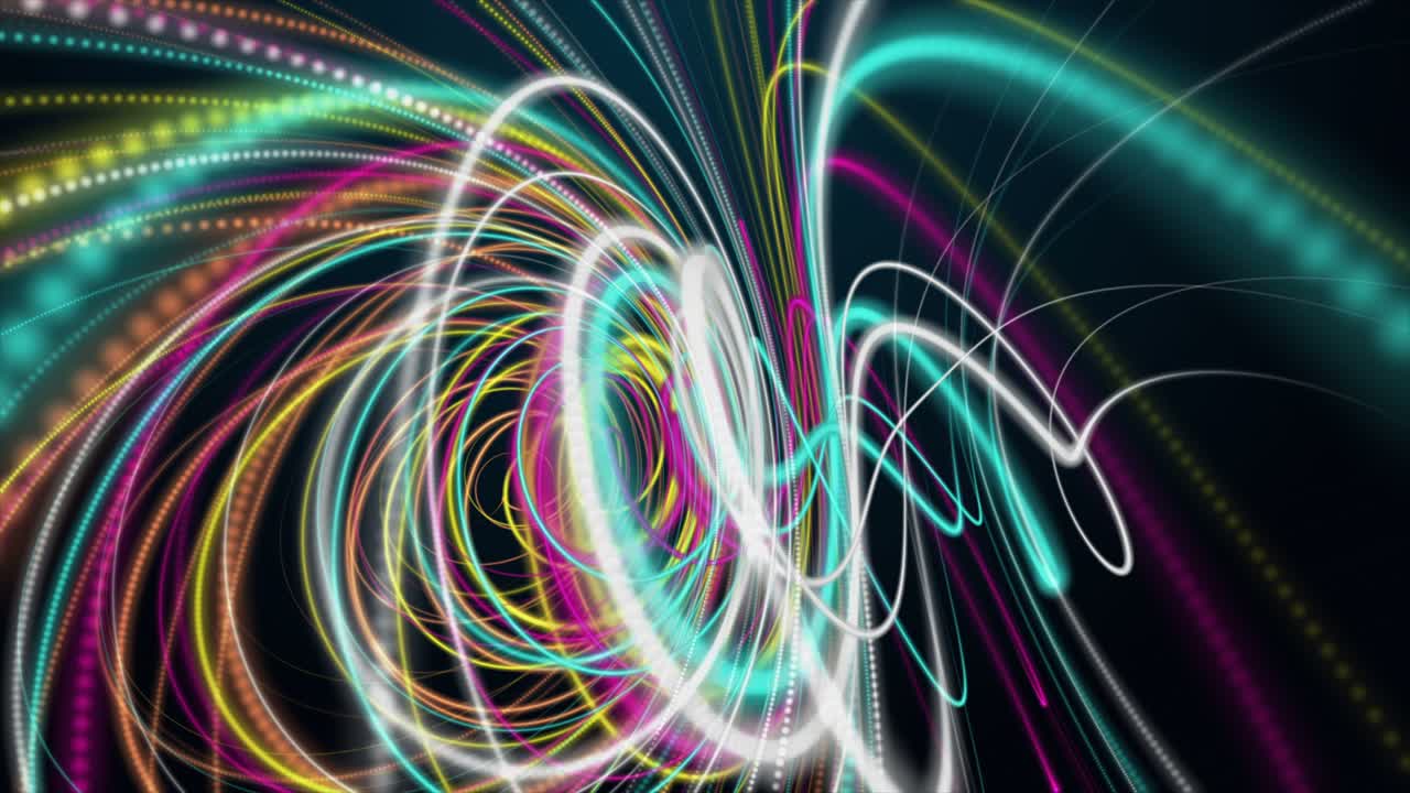 Futuristic animation with stripe wave object in slow motion, 4096x2304 loop 4K