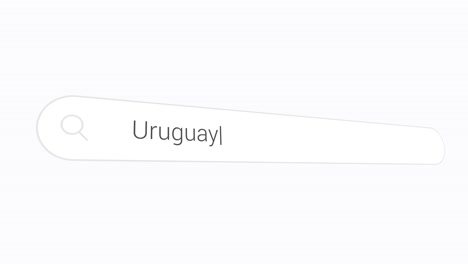 typing uruguay in search engine - country in south america