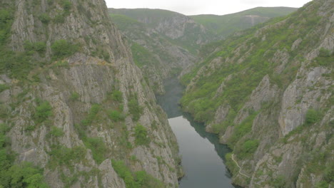 aerial view of matka canyon