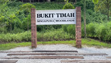 reveal signage of bukit timah railway station in singapore