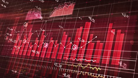 gráfico de datos crecimiento rojo 02