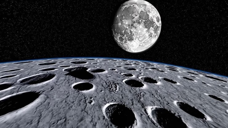 Lua e um Planeta no Espaço