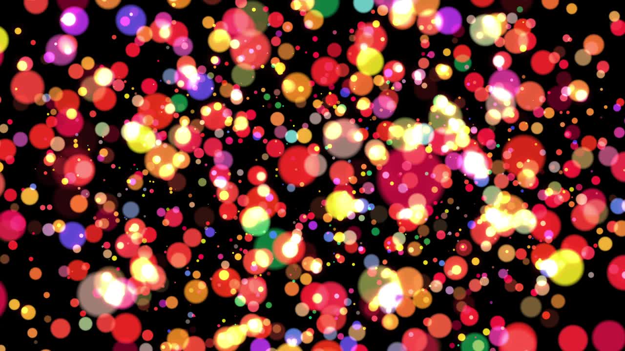 다채로운 원 모양의 밝은 반이는 [루프]