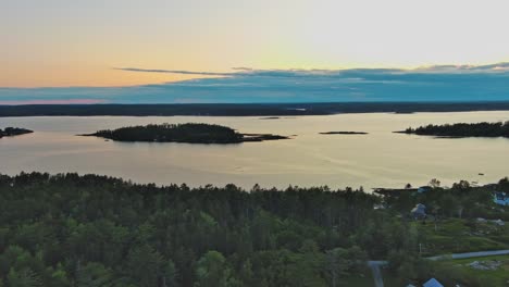 spectacular ascending aerial over sheepscot river