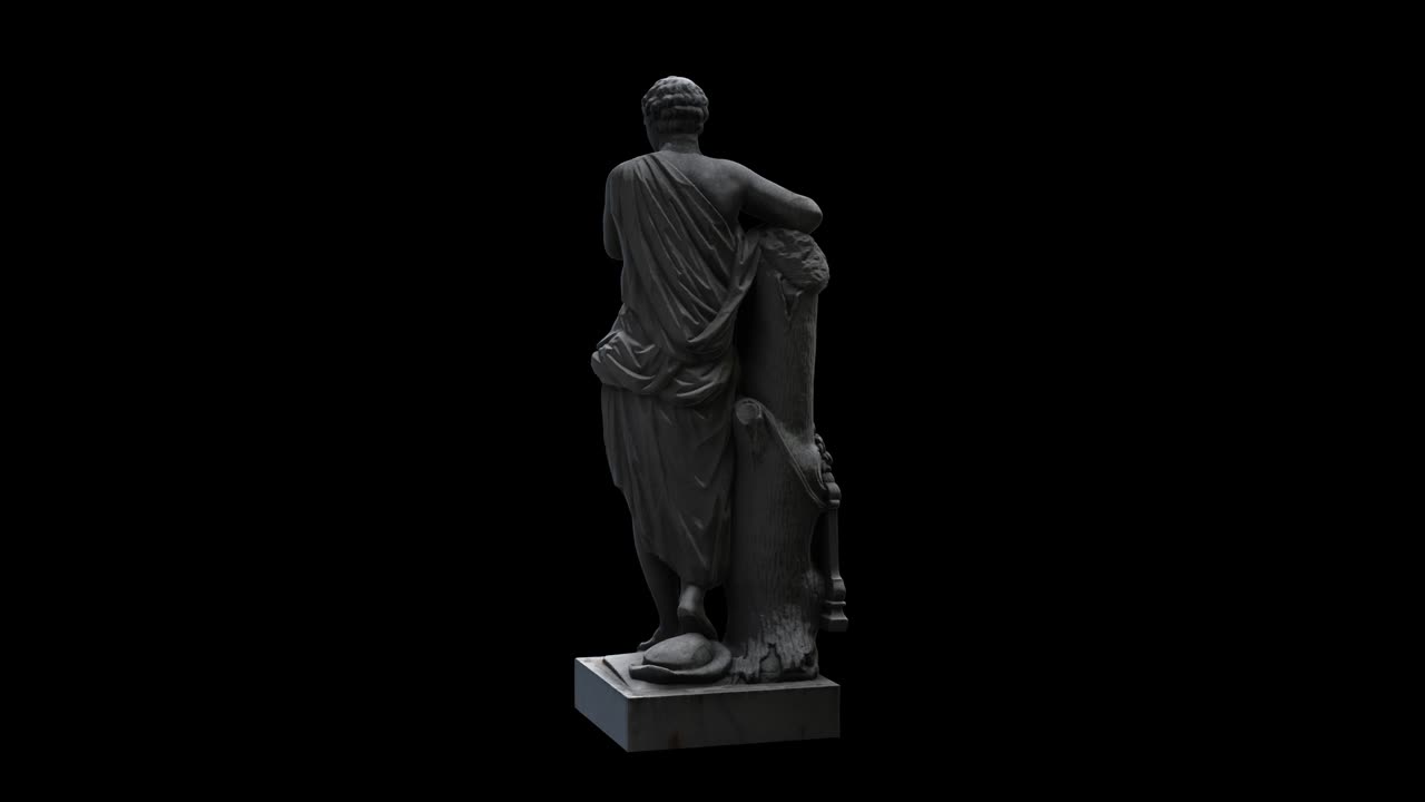 Mercury statue - rotation loop