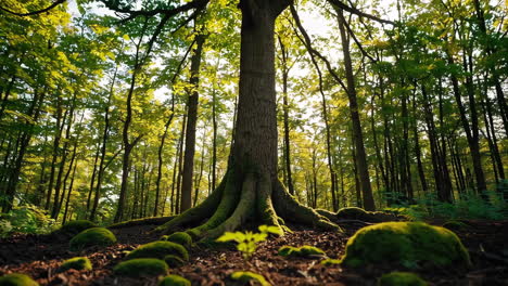 forest sunlight and growth