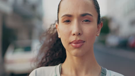 portrait, focus and arms crossed with a woman