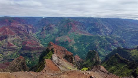 beautiful view of waimea canyon state park on kauai island, hawaii