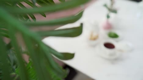 a view for a drink, close up shot, high angle shot
