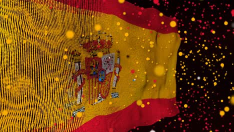 spanish flag particle animation