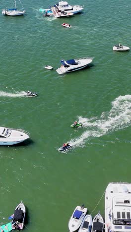 boats gather for australia day festivities