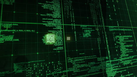 Animation of data processing over grid