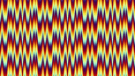 animation: a colorful pattern of psychedelic waves moving from left to right, creating an optical illusion of depth as they go