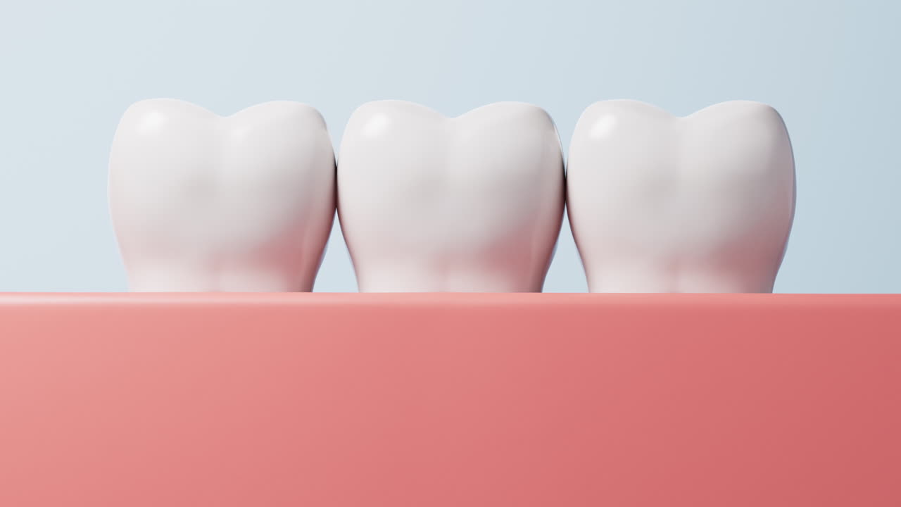 Oral hygiene and dental tooth health concept, 3d rendering.