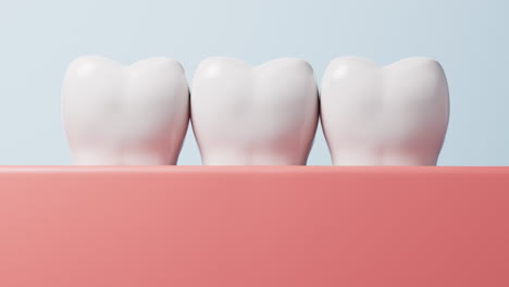 oral hygiene and dental tooth health concept, 3d rendering.