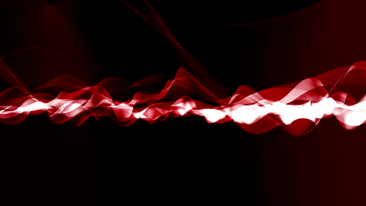 Abstract neon wave motion background red