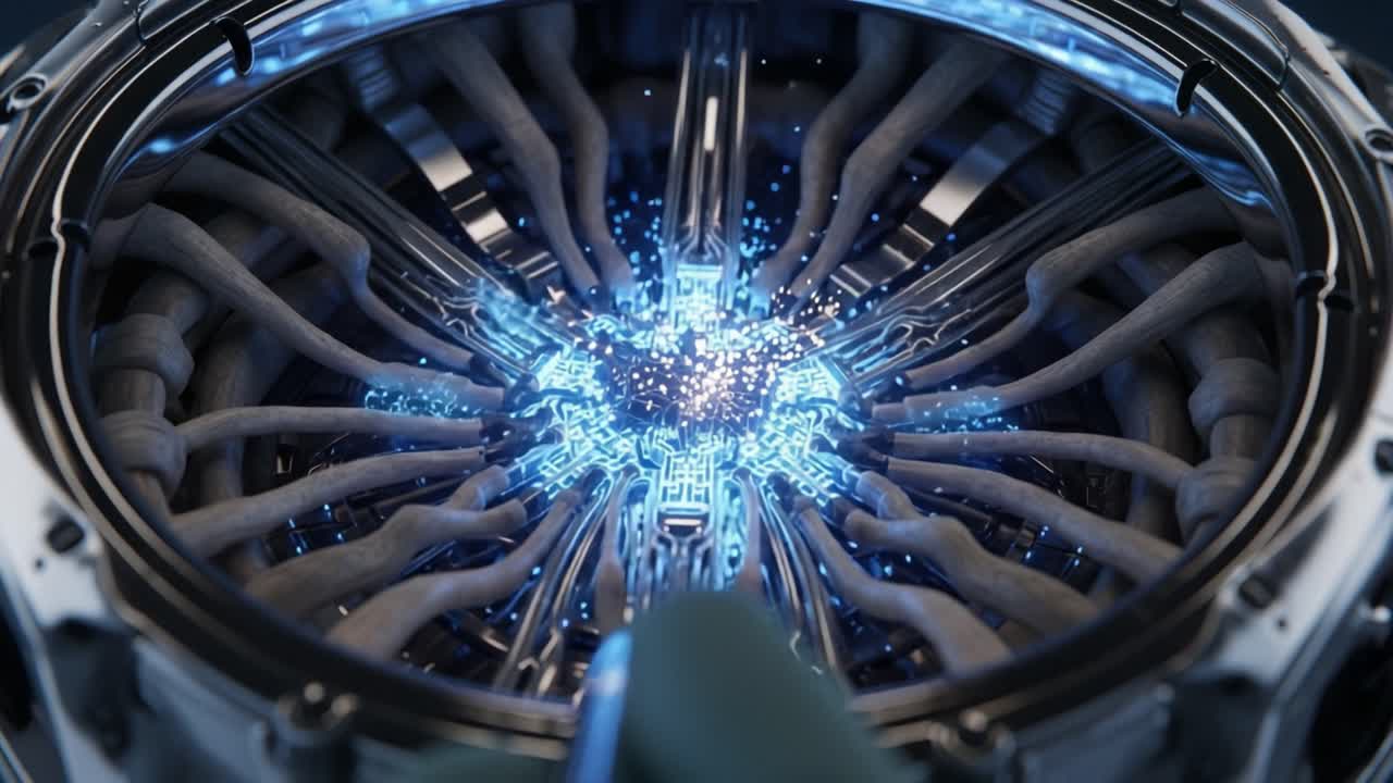 A Complex Fusion of Technology and Energy: Capturing the Dynamic Interaction of Light and Structure in a High-Tech Environment