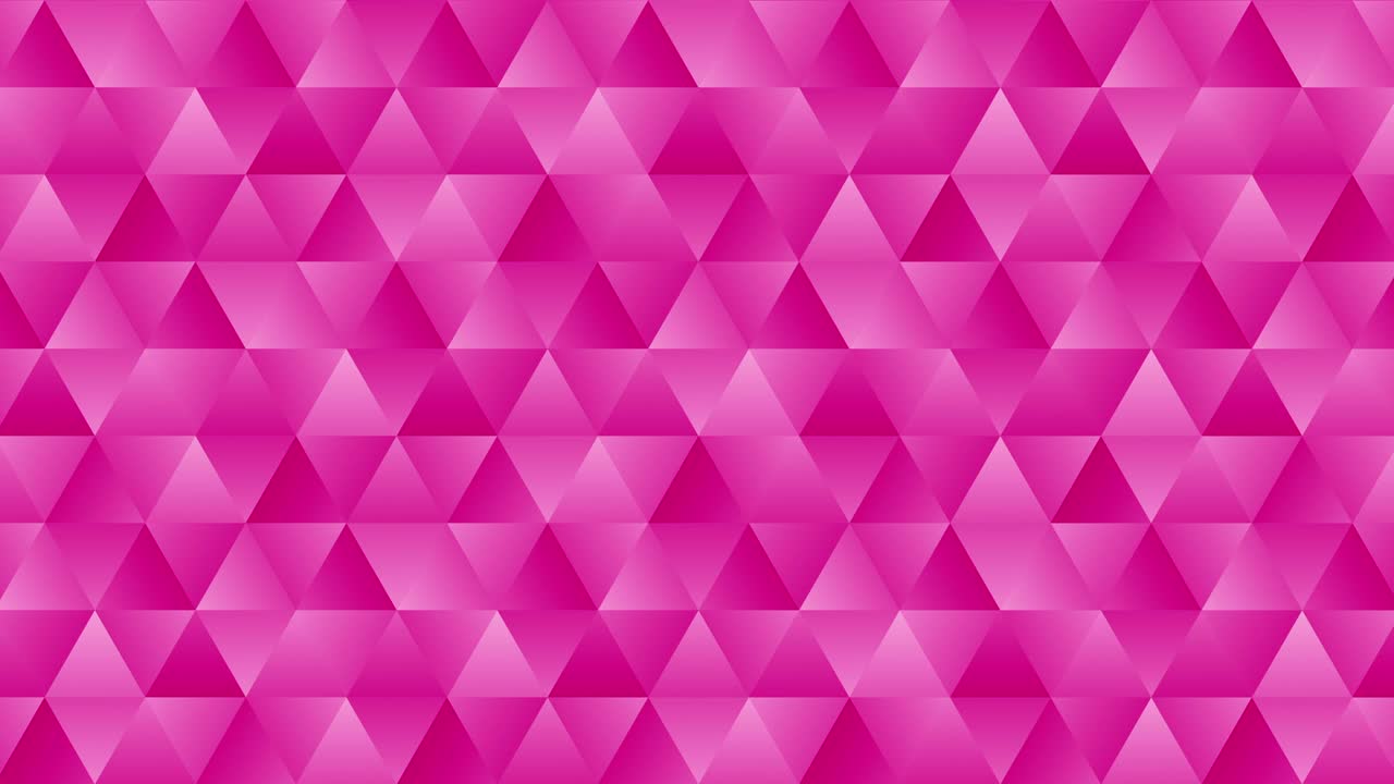 기하학적 모양의 삼각형 패턴, 추상적인 다각형 루프 애니메이션, 다채로운 그라디언트 배경