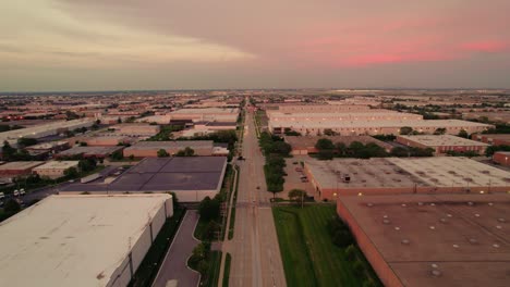 Above-Elk-Grove-Village-Illinois,-USA