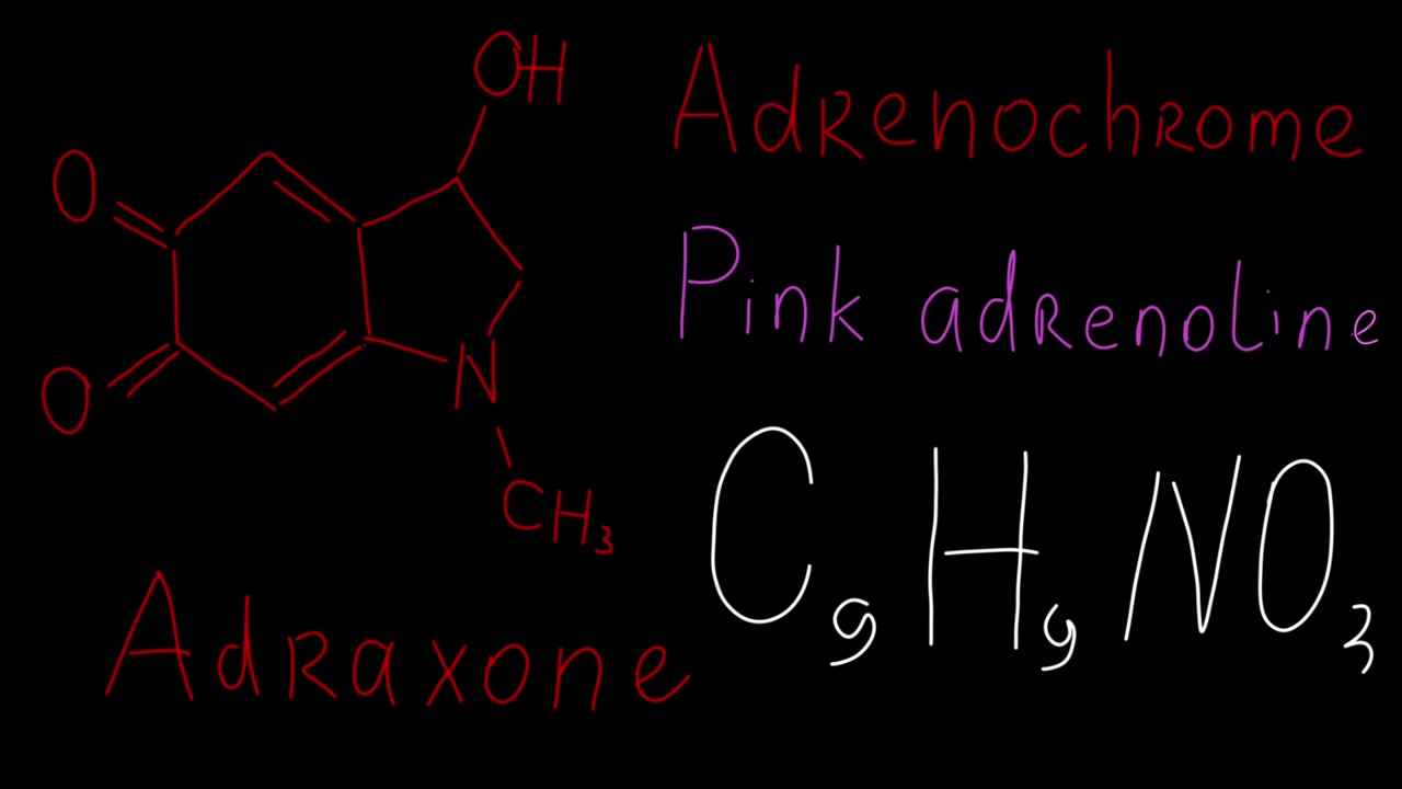 Chemical and molecular formula Adrenochrome.