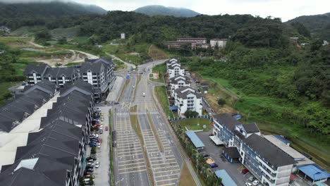 general landscape view of the brinchang district within the cameron highlands area of malaysia