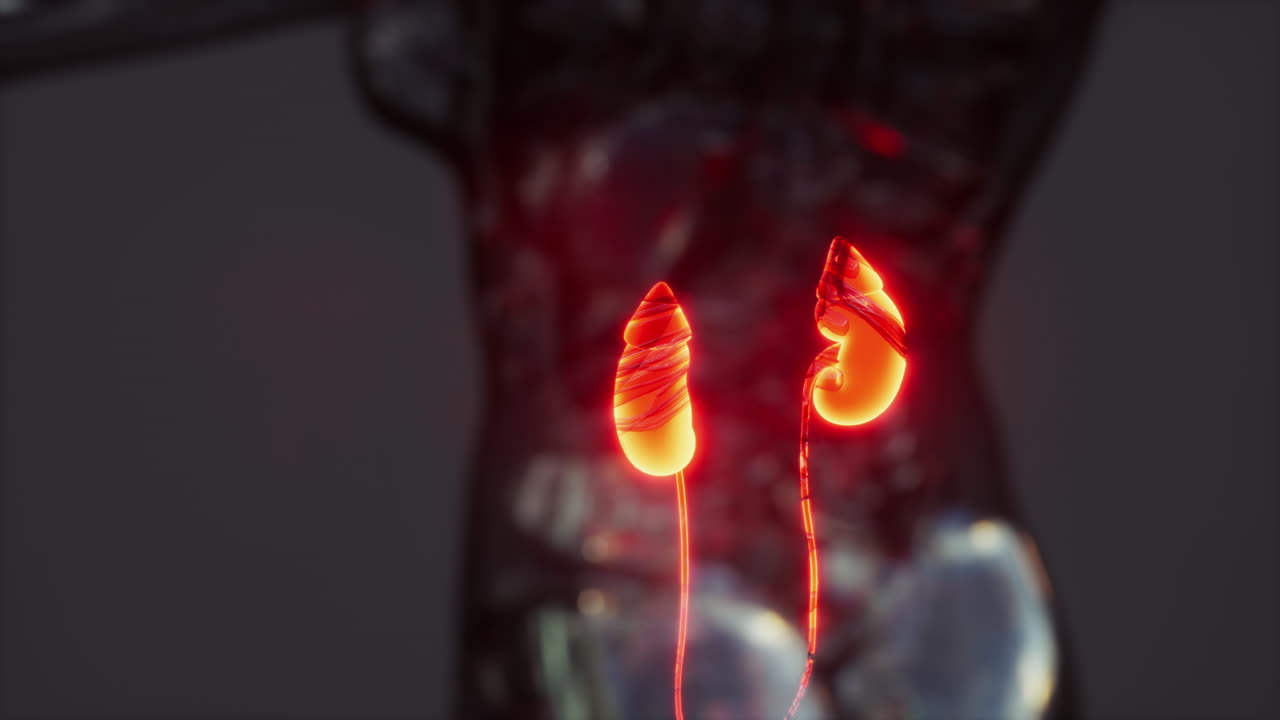 Human Urinary System and Kidneys Anatomy