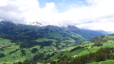 vista panorámica de los alpes suizos