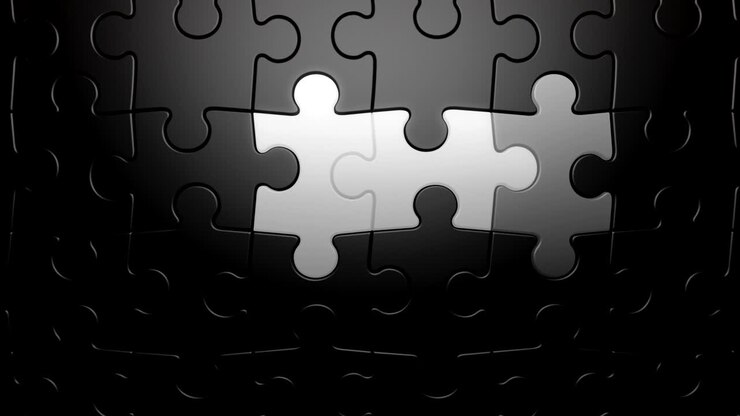 Sfondo verticale in movimento a puzzle con elementi luminosi