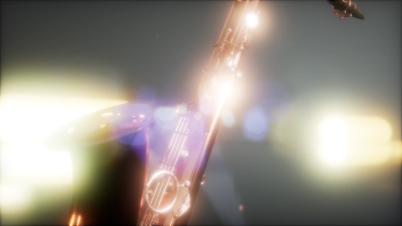 saxofón de cerca instrumento de jazz