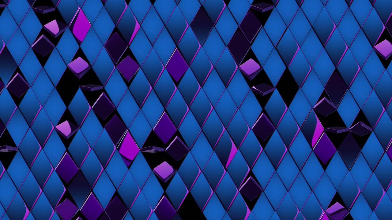 de fondo de rombos brillantes de color azul púrpura