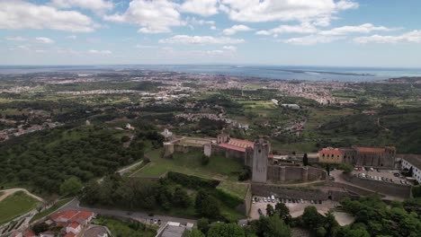 portugal, city of palmela aerial view 02