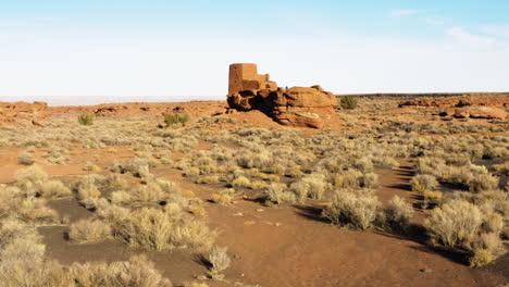 wukoki pueblo ruins in the arizonan desert near flagstaff, arizona