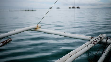 Slow-Motion-Shot-Of-Blue-Seascape-From-Boat