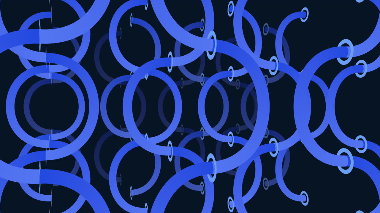 검은 바탕에 매혹적인 파란색 나선형 패턴