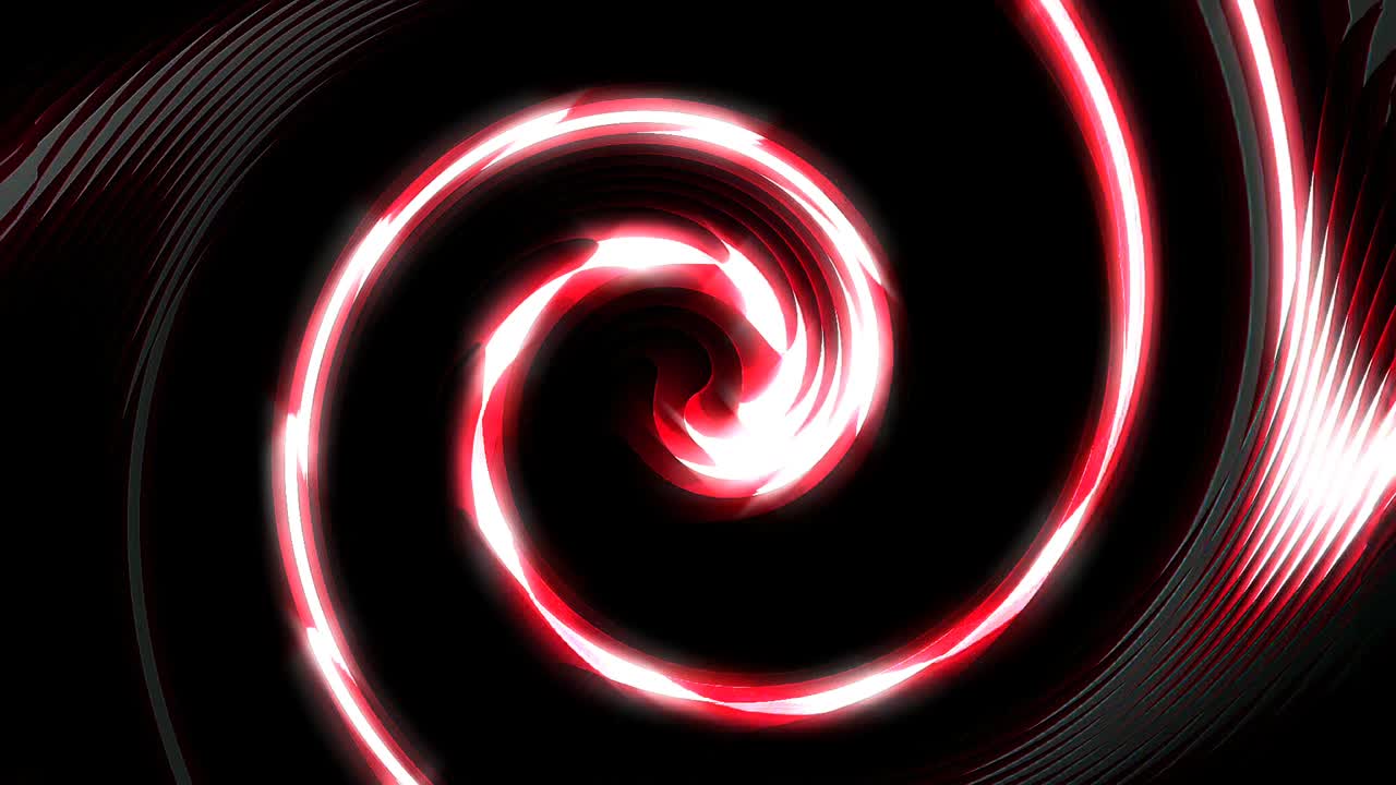 검은색 배경에 있는 다채로운 선의 파동