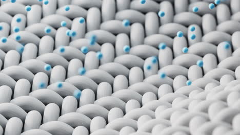 cleaning the wave cloth with microscopic details, 3d rendering