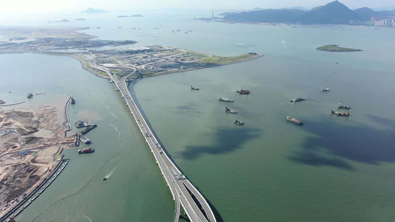 건설중인 홍콩 경계 횡단 시설 및 주요 교량 및 도로 시스템, 조감도