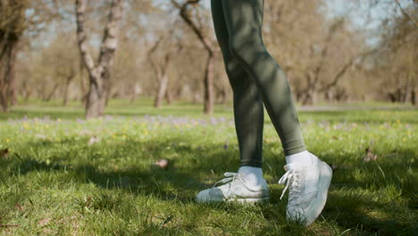 woman doing sports outdoors