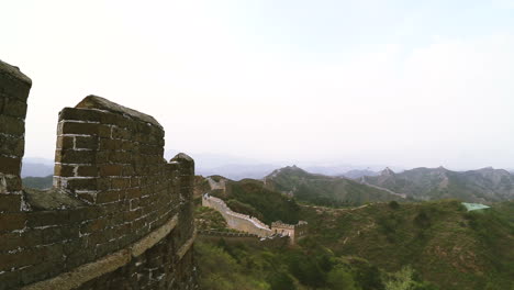 timelapse of the rolling mountains around the great wall of china