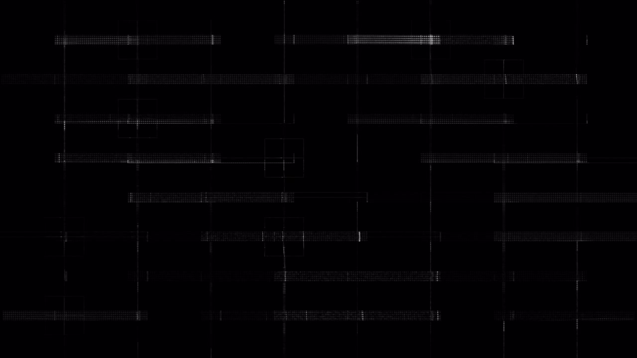 Abstract Digital Grid Pattern Glitching and Moving