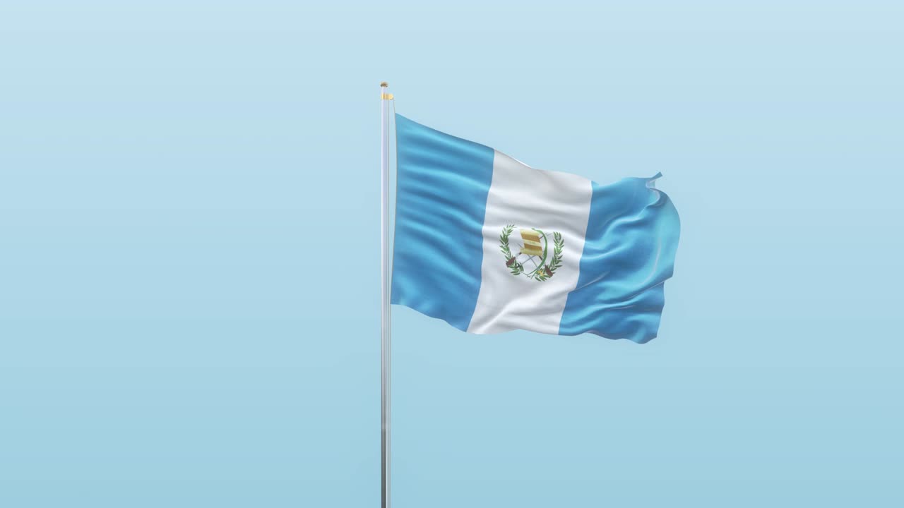 과테말라의 발은 알파와 배경이 다른 각도에서 움직입니다.