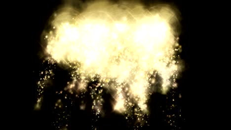 sparks dust gold backdrop christmas light effect 4k