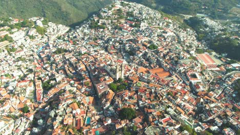 taxco guerrero mexico, vista aérea drone