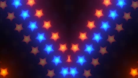 Fondo-Animado-De-Estrellas-Coloridas-Vj-Loop-Para-Eventos,-Espectáculos,-Conciertos,-Fiestas,-Presentaciones,-Sitios-Web,-Luces-De-Pared-LED-Vj-Loop-4k